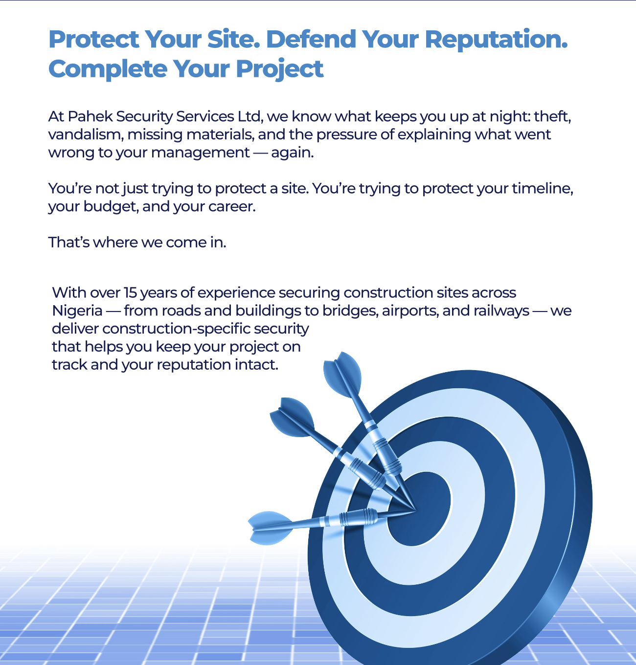 Construction Site Security – Sales Sheet